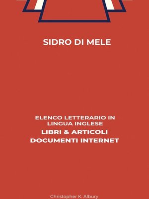 cover image of Sidro Di Mele